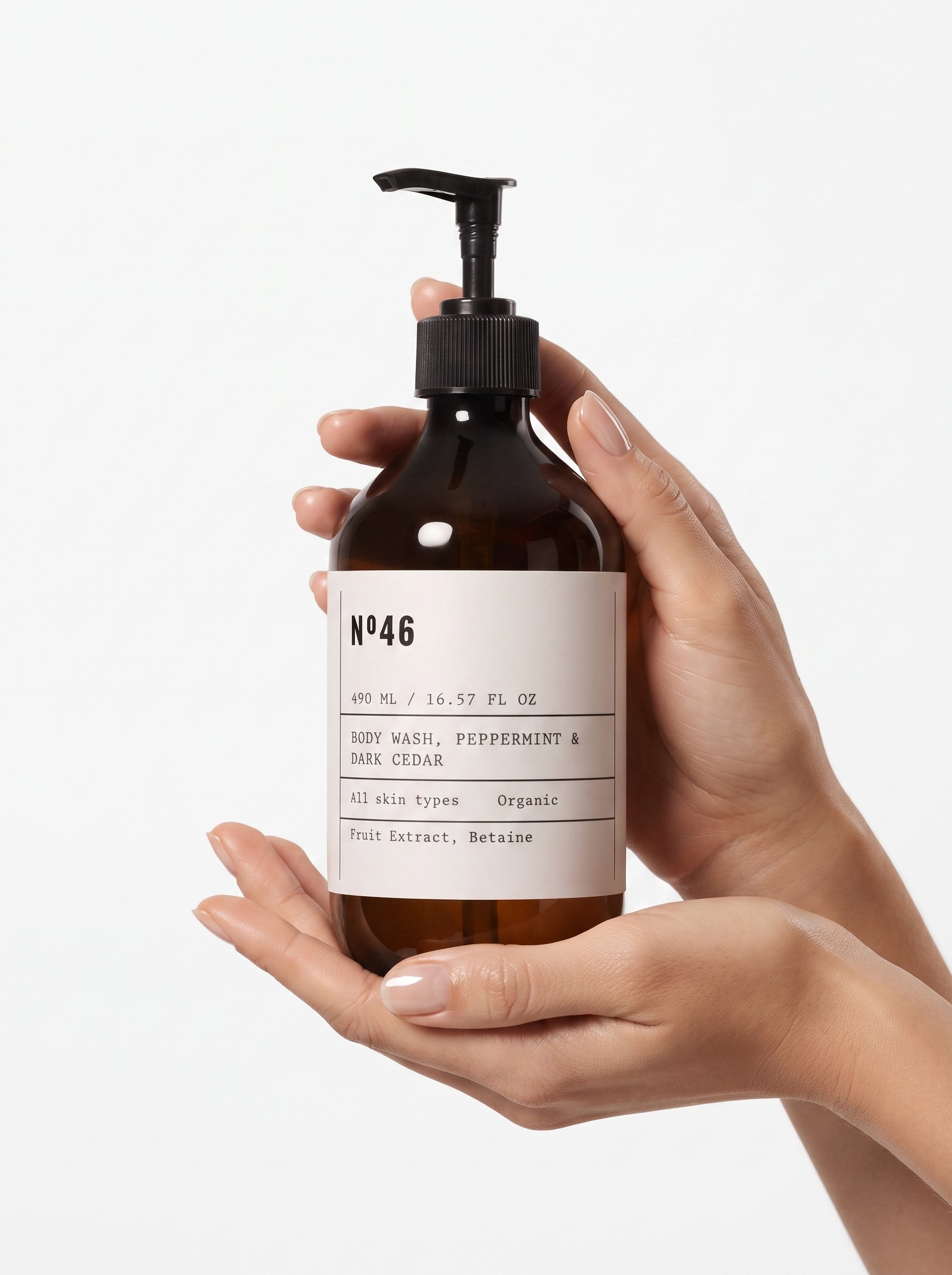 Body Wash, Peppermint & Dark Cedar